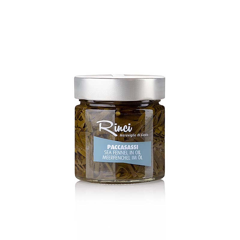 200g jar of Paccasassi - Zeevenkel in extra vierge olijfolie by Rinci, a delicious and unique product from Italy