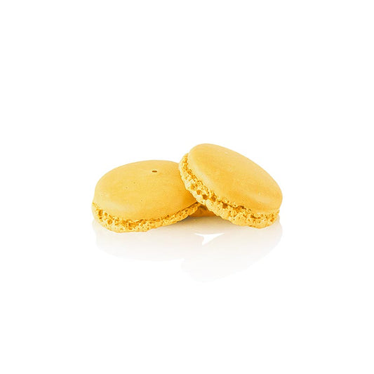 Macarons helften geel, ongevuld, Ø3,5cm, 921 g, 384 stuks
