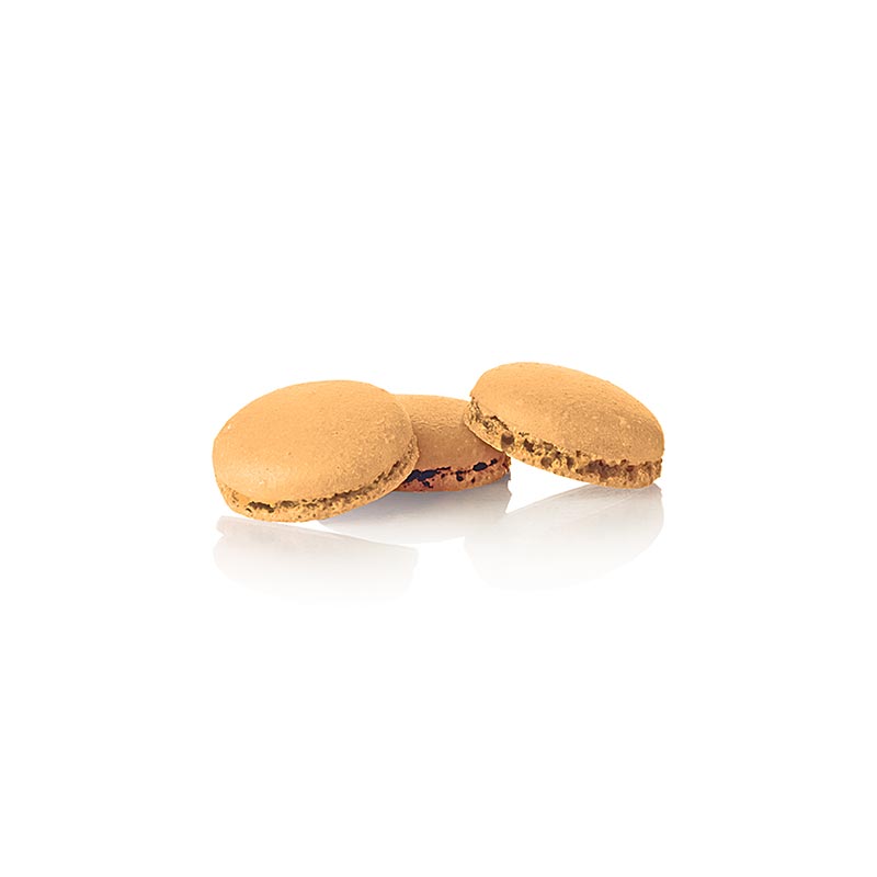 Macarons helften oranje, ongevuld, Ø3,5cm, 921 g, 384 stuks