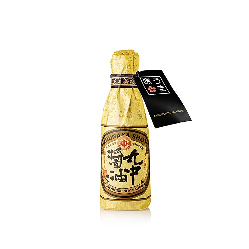 Sojasaus Jouzou Shoyu Marunaka Japan 300 ml bottle with traditional Japanese design, ideal for seasoning sushi, sashimi, and other dishes