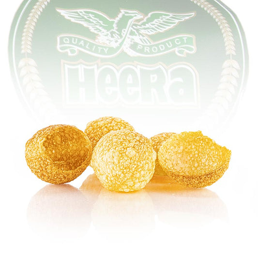 Pani Puri / Gol Gappa, ongebakken, knapperige chips voor vulling, met heerlijke masala dip, Heera, 250 g 