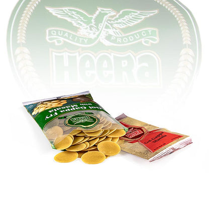 Pani Puri /Gol Gappa, ongebakken, chips om te vullen, met masala dip, Heera, 250 g