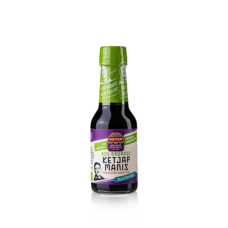 Biologische glutenvrije Ketjap Manis Sojasaus van Go-Tan, 145 g fles