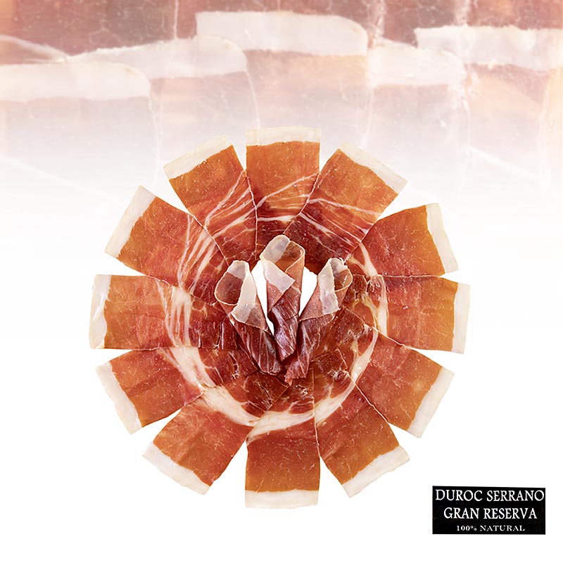 Jamon Serrano Gran Reserva, min. 24 maanden, ham (Duroc), gesneden, 100 g