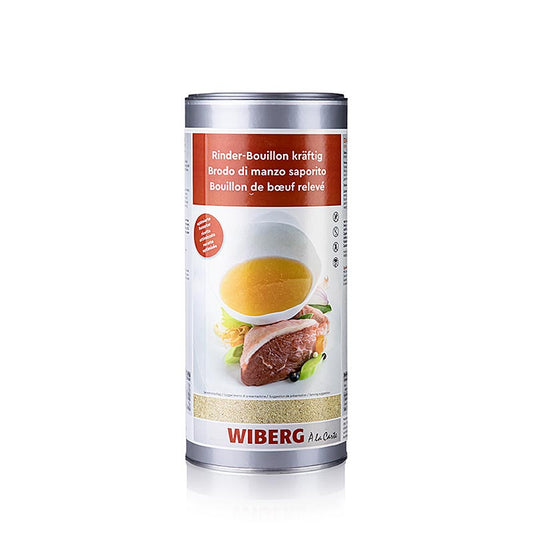 Wiberg runderbouillon, sterk, 1100g, geschikt voor 50 liter, 11 kg, perfect voor het krachtig en smaakvol bereiden van grote hoeveelheden soepen en sauzen