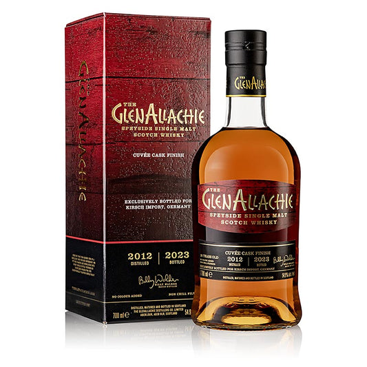 Single Malt Whisky Glenallachie 10 J PX, Moscatel & Ruby, 549%, Speyside, 700 ml 