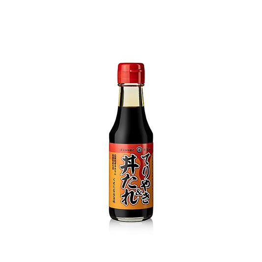Fles van 150 ml Unagi paling tare & teriyaki saus, met gember, Hara Shoyu uit Japan met rijke en smaakvolle ingrediënten