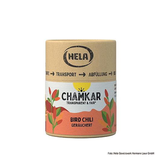 HELA Chamkar - Bird Chili (vogelogenchili), gerookt, 25 g