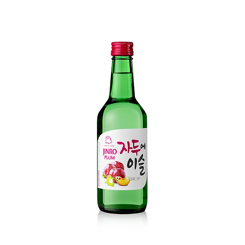 Soju Plum (pruim), Koreaanse brandewijn, 13 % vol., Jinro, 360 ml