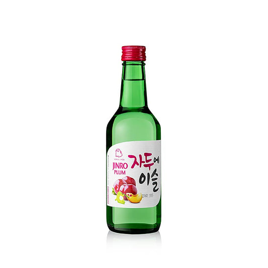 Soju Plum (pruim), Koreaanse brandewijn, 13 % vol., Jinro, 360 ml