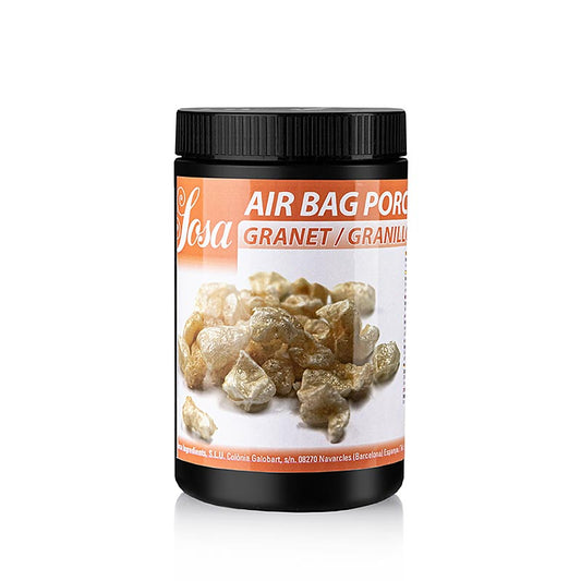 600g package of Sosa Air Bag Granet, featuring raw pork rind, coarse texture (41934)