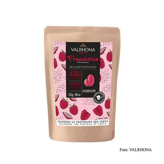 Valrhona Inspiration Framboos, frambozenspecialiteit met cacaoboter (32750), 250 g