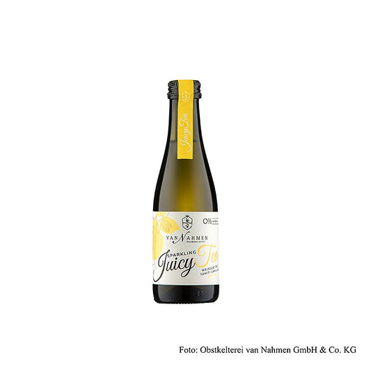 van Nahmen - Sparkling Juicy Tea - witte thee - Tahiti-vanille - kweepeer, BIO, 200 ml