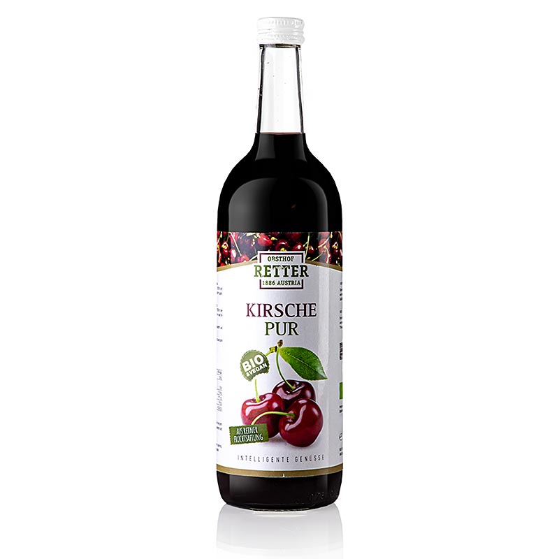 Kersensap, 100% direct geperst sap, Obsthof Retter, BIO, 750 ml