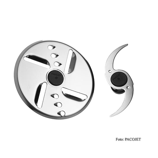 PACOJET 4 - Coupéset (mes + slagschijf + bladtang) voor Pacojet 4, 1 stuk - Efficiënt keukenapparaat voor het snijden, hakken en pureren van voedsel