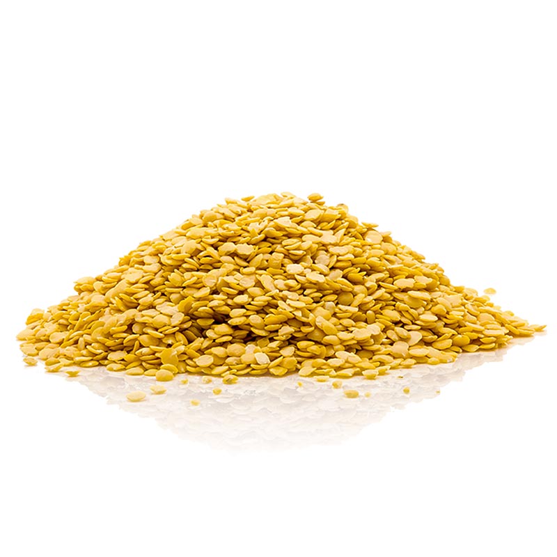  Biologische 1 kg verpakking gele linzen, ideaal voor vegetarische gerechten