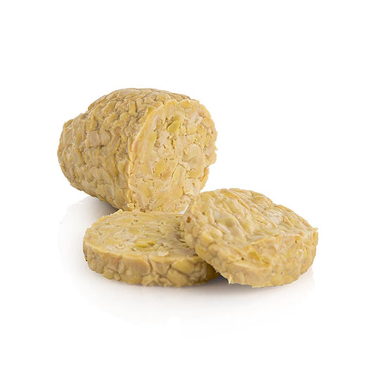 Organic 200g pack of Alberts Tempeh, fermented soybeans, a plant-based protein