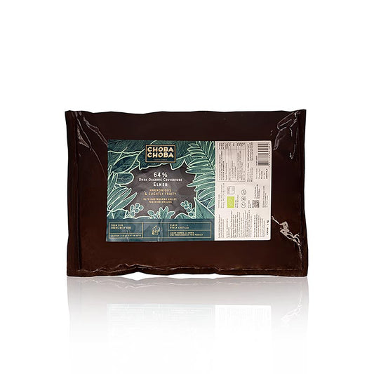 Elmer, 64% Bittercouverture, Callets, Choba Choba, BIO, 2 kg - speciale prijs, geldig t/m 30.09.2024