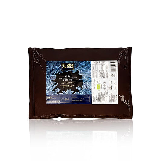 Oswaldo, 71% bittere couverture, callets, Choba Choba, BIO, 2 kg