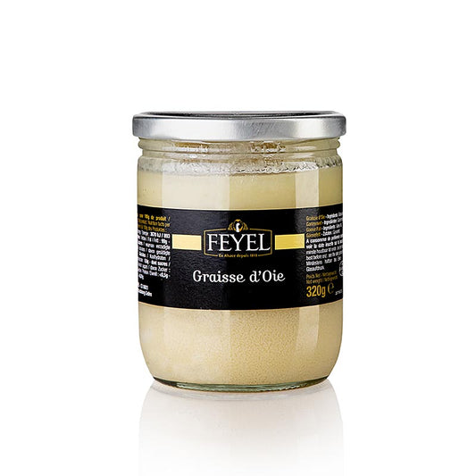320 gram Ganzenvet van het merk Feyel, een heerlijk product voor koken en bakken