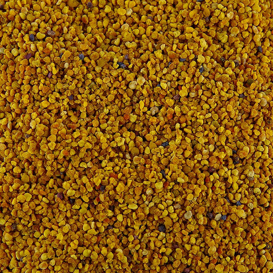 Organic Spanish bee pollen in 500g packaging, a natural superfood product