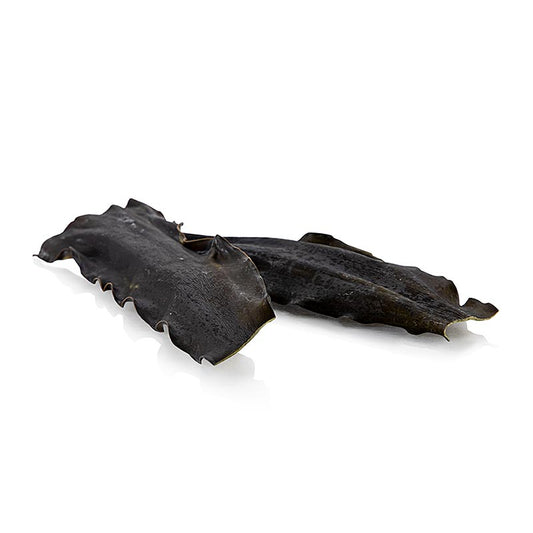 Rishiri Konbu, a 50g package of Japanese dried konbu, a traditional seaweed used in cooking and known for its rich umami flavor
