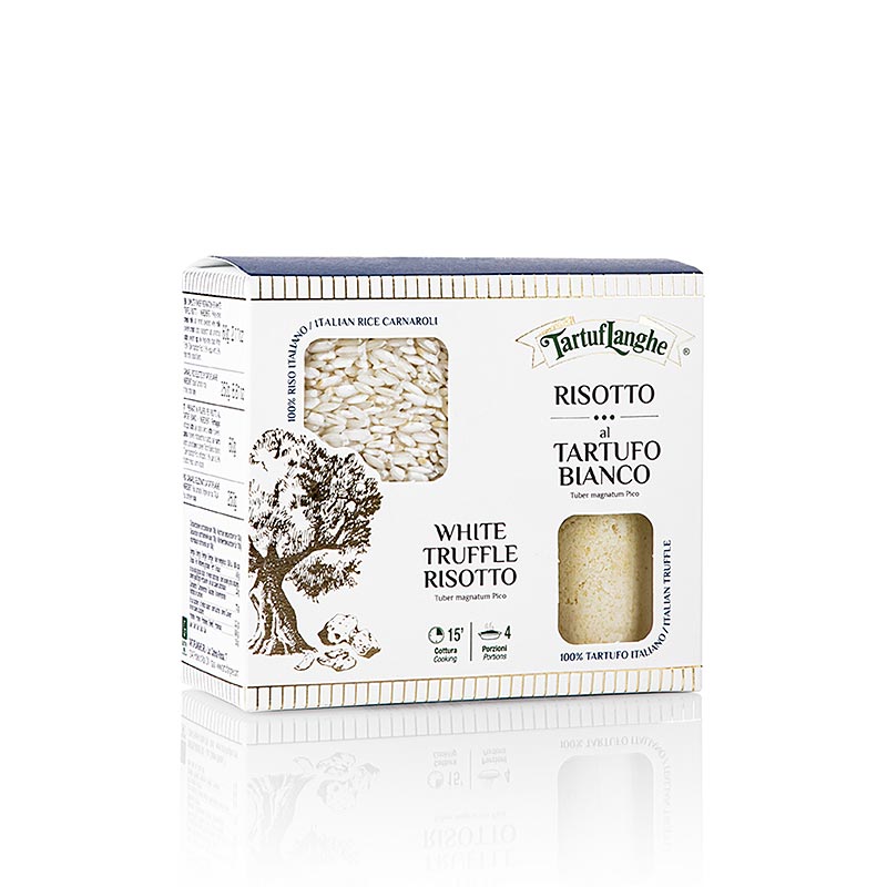 Truffelrisotto, Tartuflanghe, 310 g, een heerlijke mix van rijst, truffel en kruiden in een handige verpakking van 310 gram