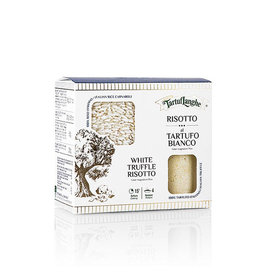 Truffelrisotto, Tartuflanghe, 310 g, een heerlijke mix van rijst, truffel en kruiden in een handige verpakking van 310 gram