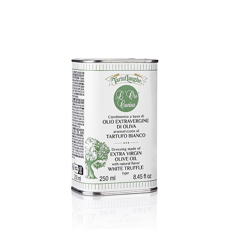 TARTUFLANGHE Extra vierge olijfolie gearomatiseerd met witte truffel, 250 ml
