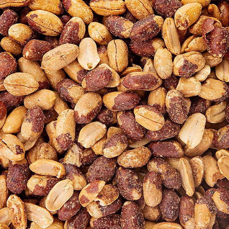 Premium 1 kg pack of Pinda's met gerookte specerijen, a flavorful and aromatic snack mix