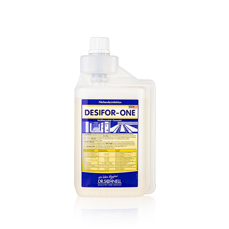 Dr Schnell - Ontsmetting van oppervlakken Desifor One, concentraat, 1 l - Hoogwaardig reinigingsmiddel voor desinfectie en oppervlaktebehandeling, 1 liter