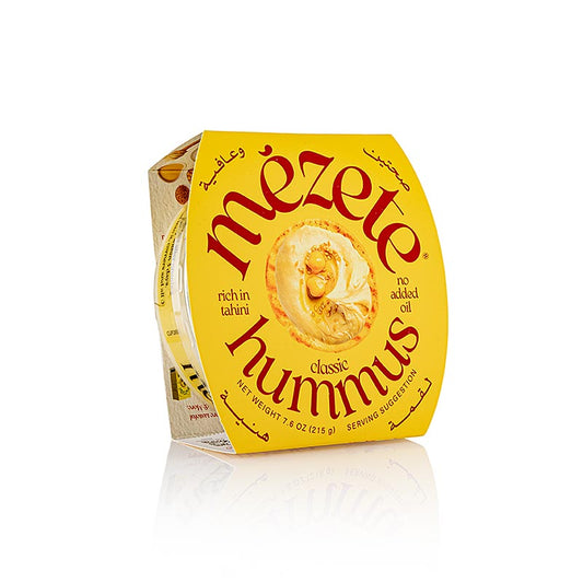 Gourmet hummus naturel, kikkererwtenpuree met sesampasta, mézete, 215 g