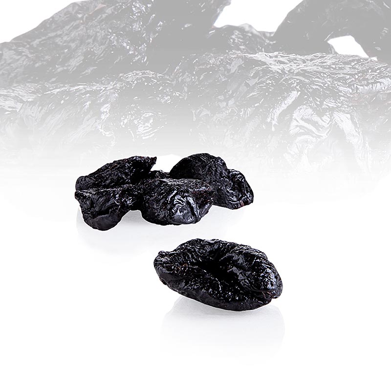Dried pitted prunes, 40/50 count, packed in a 1 kg bag