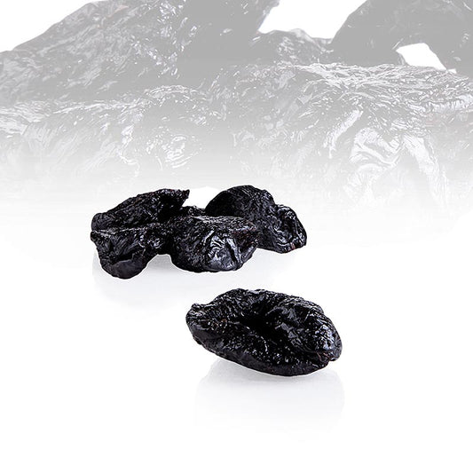 Dried pitted prunes, 40/50 count, packed in a 1 kg bag