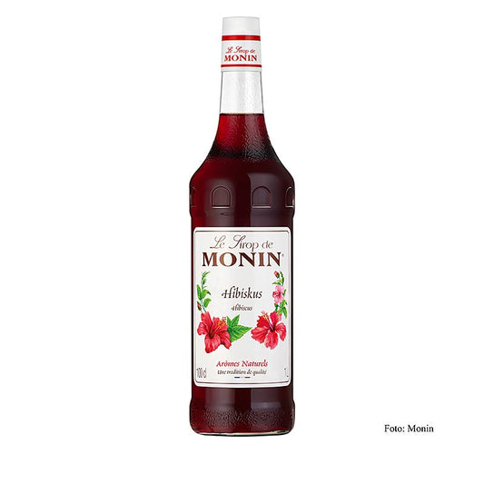 Monin Hibiscus siroop 1:8, 1 liter - a delicious and versatile syrup for drinks and desserts