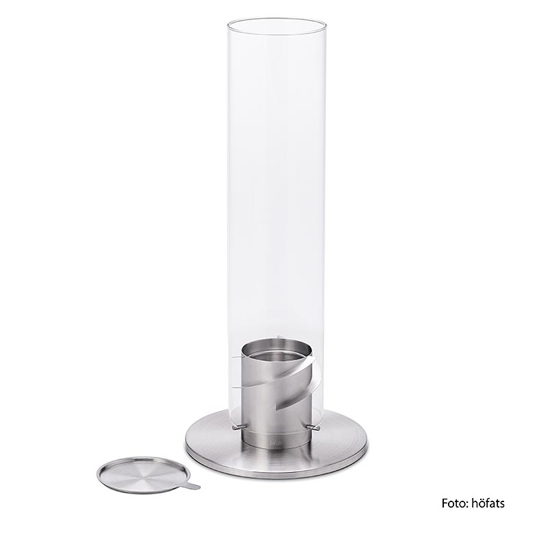 Höfats tafelvuur SPIN 120, zilver (windlicht, tuinfakkel) 1 stuk