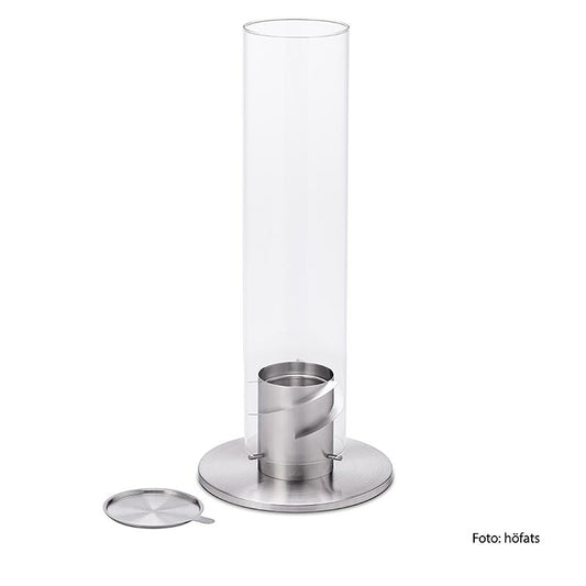 Höfats tafelvuur SPIN 120, zilver (windlicht, tuinfakkel) 1 stuk
