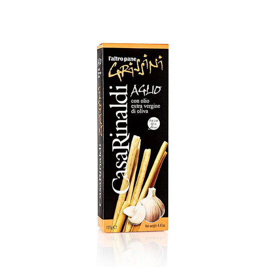 Grissini knabbelsnacks met knoflook, 125 g, Casa Rinaldi, 125 g