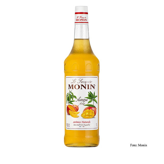 Monin mangosiroop 1:8, 1 liter - Zoete en fruitige siroop gemaakt van rijpe mango's