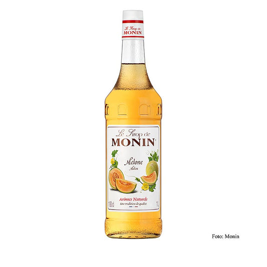 Monin meloensiroop 1:8, 1 liter fles, verfrissende siroop voor cocktails