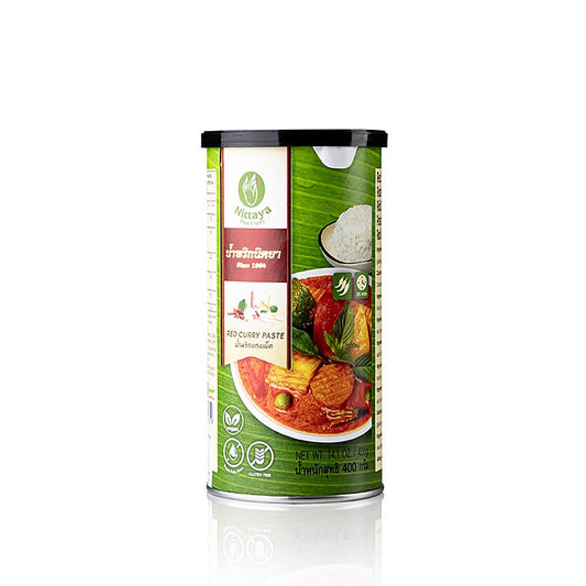 Currypasta, rood, veganistisch, Nittaya, 400 g