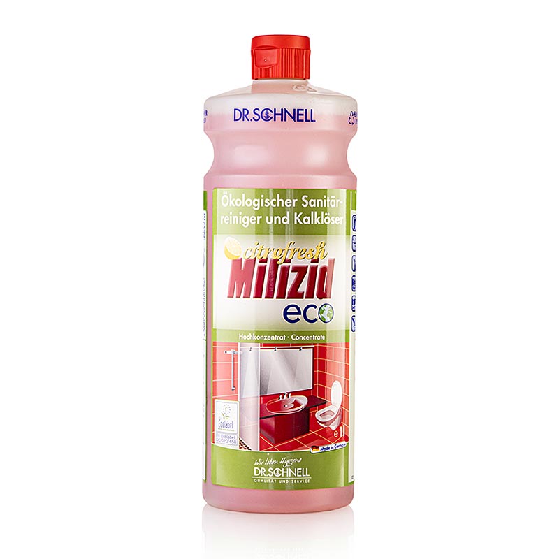 Dr. Schnell Sanitairreiniger & Kalkverwijderaar Milizid Citrofresh Eco, ecologisch, concentraat, 1 l