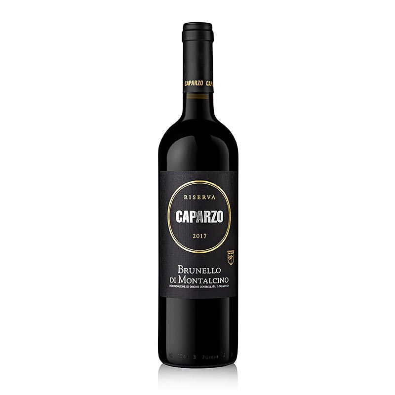 Caparzo 2017 Brunello di Montalcino RISERVA, a dry Toscane red wine with 96 points from Wine Spectator, in a 750 ml bottle