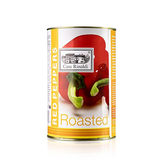 Gegrilde rode paprika's ingemaakt in Casa Rinaldi 42 kg pot