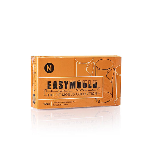 Pack of 100 Easymould Rendondo films by 100% Chef, ideal for professional kitchen use, 100 vellen included