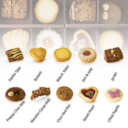 Lembcke theekoekjes Mischum Premium assortiment, 10 soorten, 660 g, 6 x 110 g