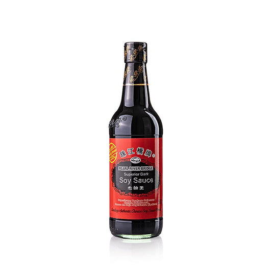 500 ml fles van Superior Donkere Sojasaus van Pearl River Bridge