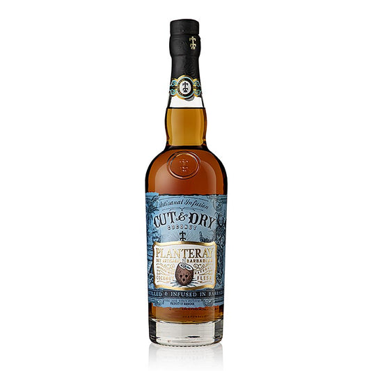 700ml bottle of Planteray (Plantation) Cut & Dry Rum infused with coconut