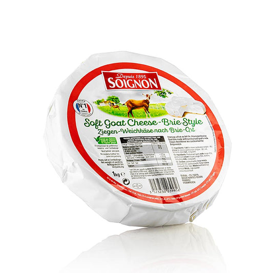 Zachte geitenkaas naar Brie-wijze, Soignon, 1 kg