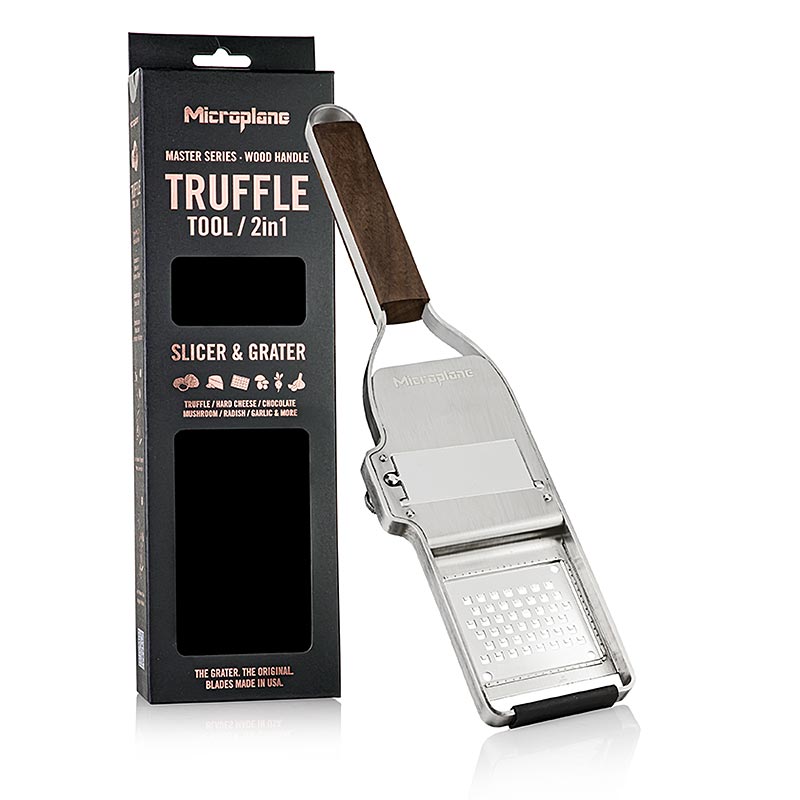 MICROPLANE Master-serie, Truffel Profi 2in1, met houten handvat (43313), 1 stuk